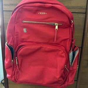 Tumi Voyageur Carson Backpack Bag Sunset Red Orange